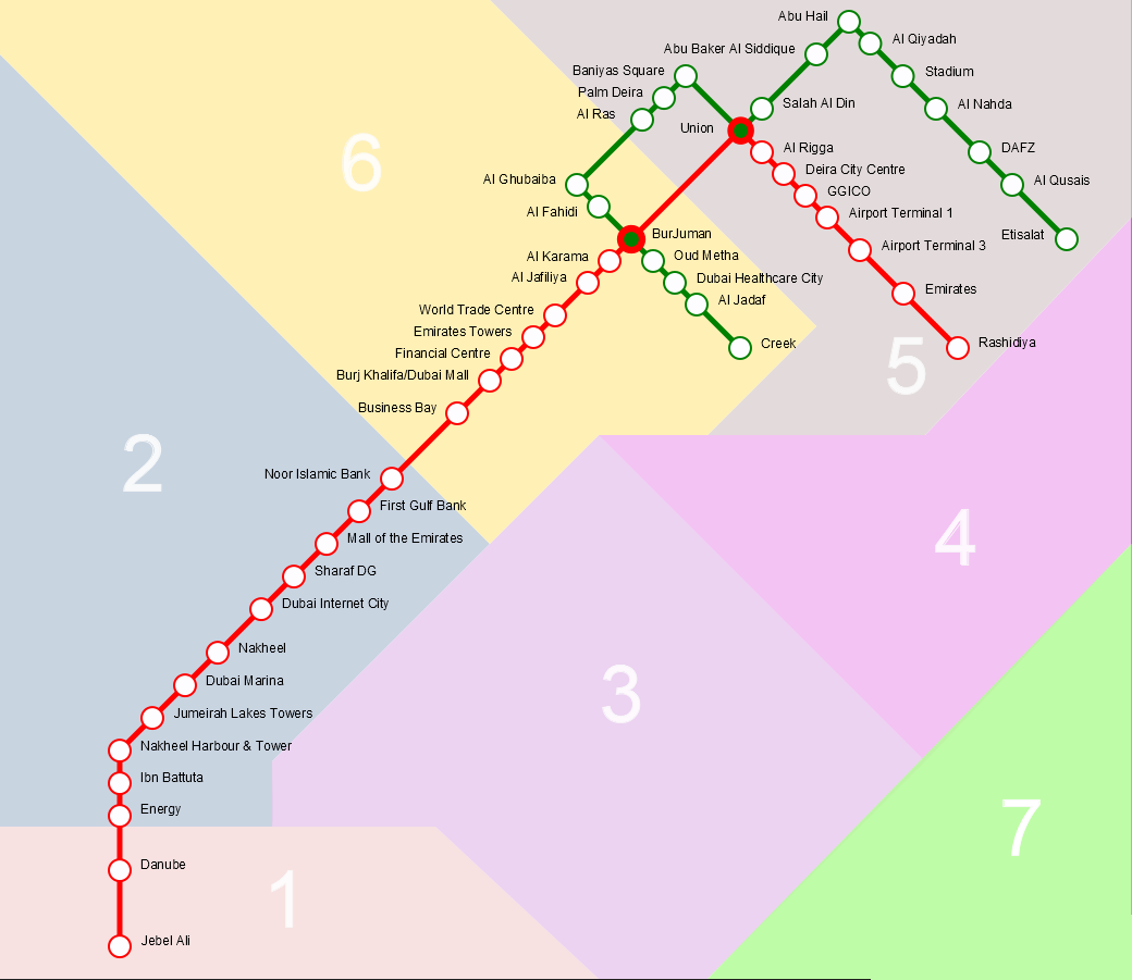 Схема метро дубай с достопримечательностями на русском языке